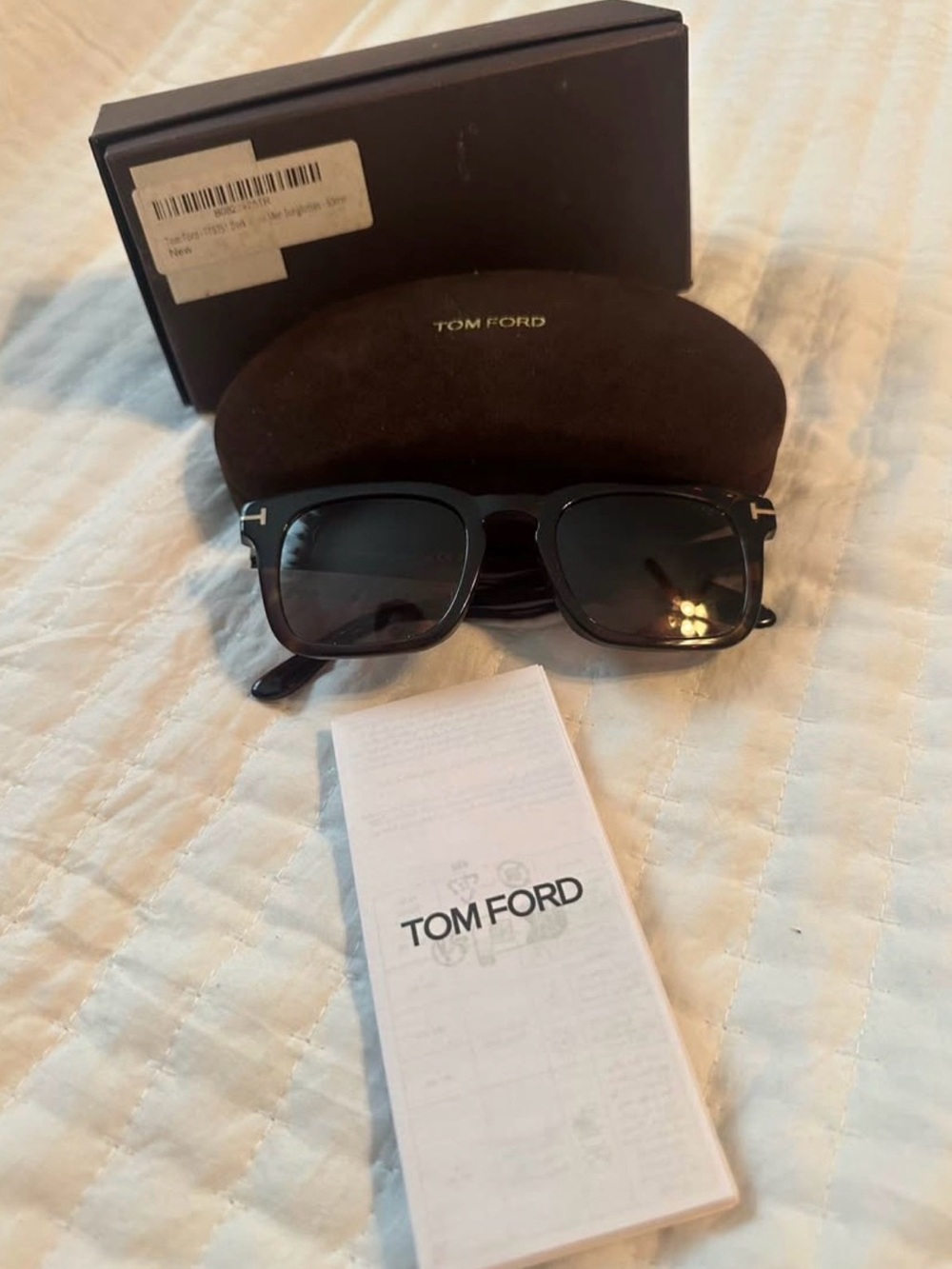 Auth Tom Ford Black Square Sunglasses